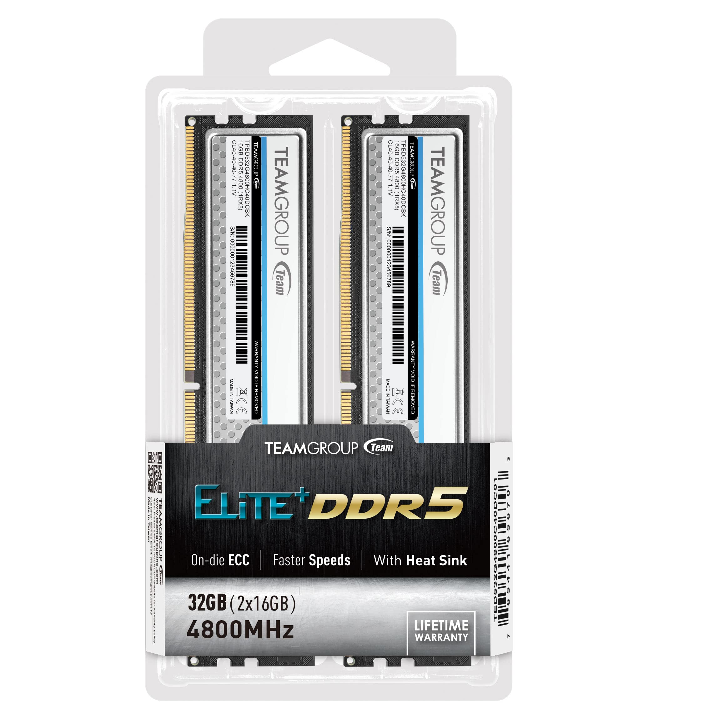 Amazon.co.jp: TEAMGROUP Elite Plus DDR5 32GB (2x16GB) 4800MHz PC5