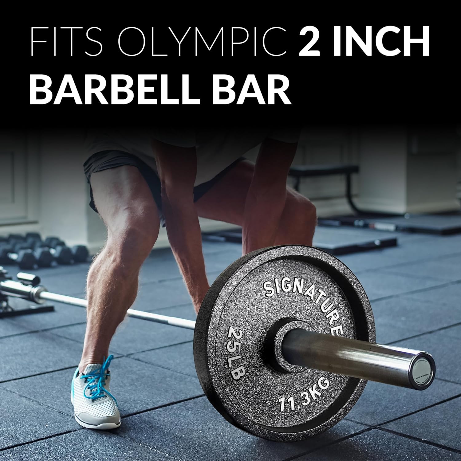 Fitvids Deep Dish 2-Inch Olympic Cast Iron Weight Plates with E-Coating Fitvids Deep Dish 2-Inch Olympic Cast Iron Weight Plates with E-Coating