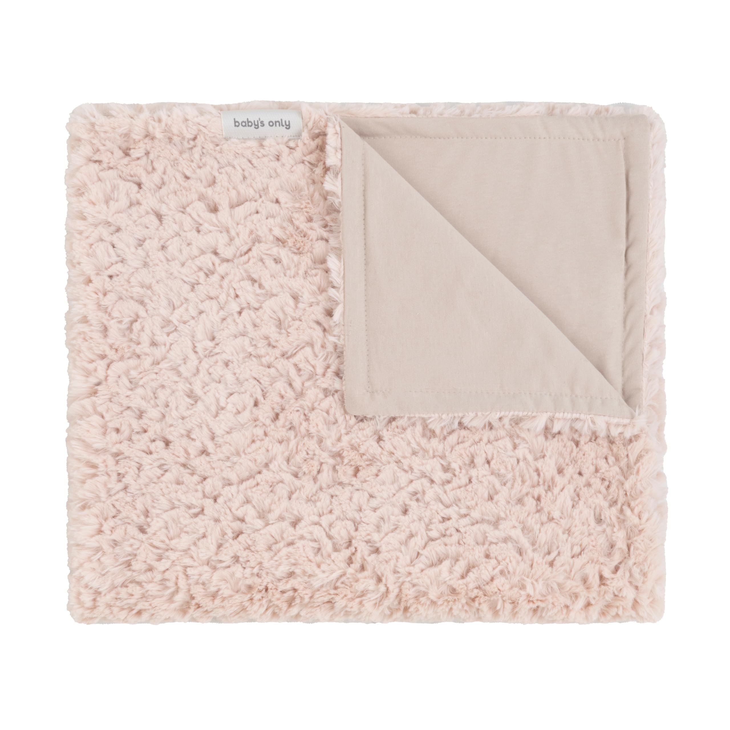 Baby's Only - Kocyk dziecięcy do kołyski Snow - Old Pink - 70x95 cm