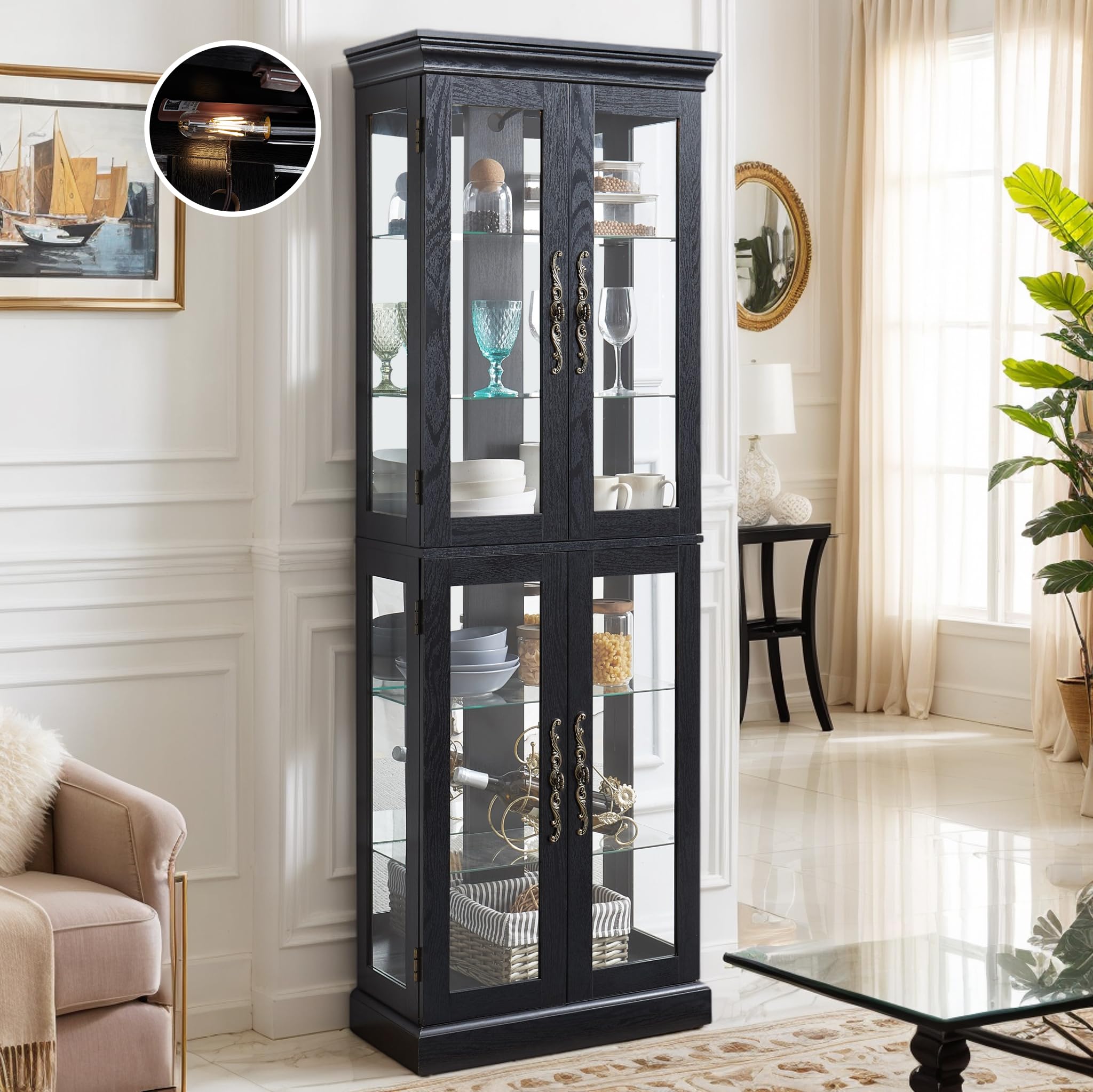 Amazon.com - Lighted Curio Cabinet 71