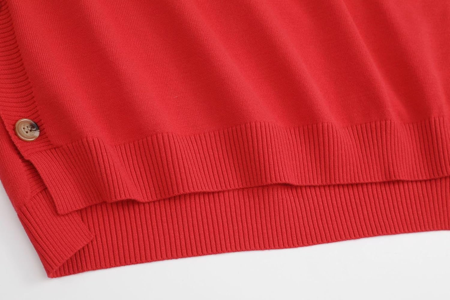 Women's Sweater Vest V Neck Sleeveless Pullover Knit Vest Casual Solid Ribbed Sweaters Tops - Image 6