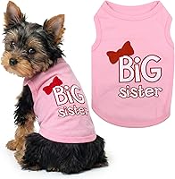 Vista 83 de Parisian Pet - Camiseta para perros y gatos, con texto en inglés Big Sister, 2XS