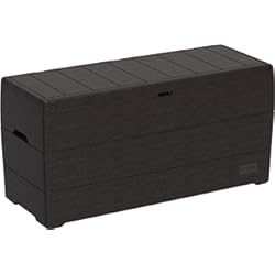 Baul Techo Plegable Duramax Baúl PVC, Color marrón, con 270L de capacidad, óptimo para el Almacenamiento de Utensilios