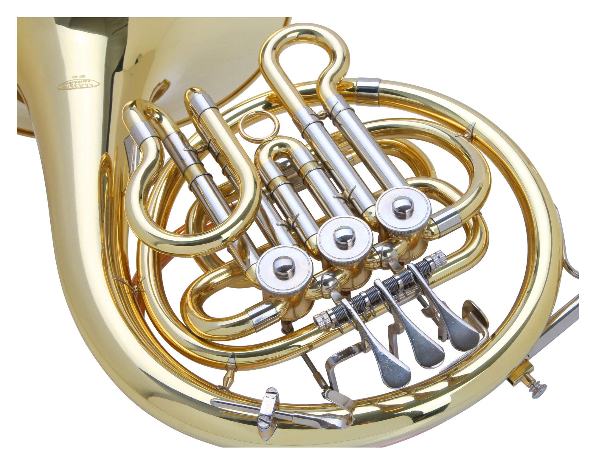 Classic Cantabile WH-701L Kinder Bb-Waldhorn (B-Stimmung, ideal für 9-14 Jährige, Mundrohr: Goldmessing, Schallstück und Korpus: Messing, inkl. Leichtkoffer)