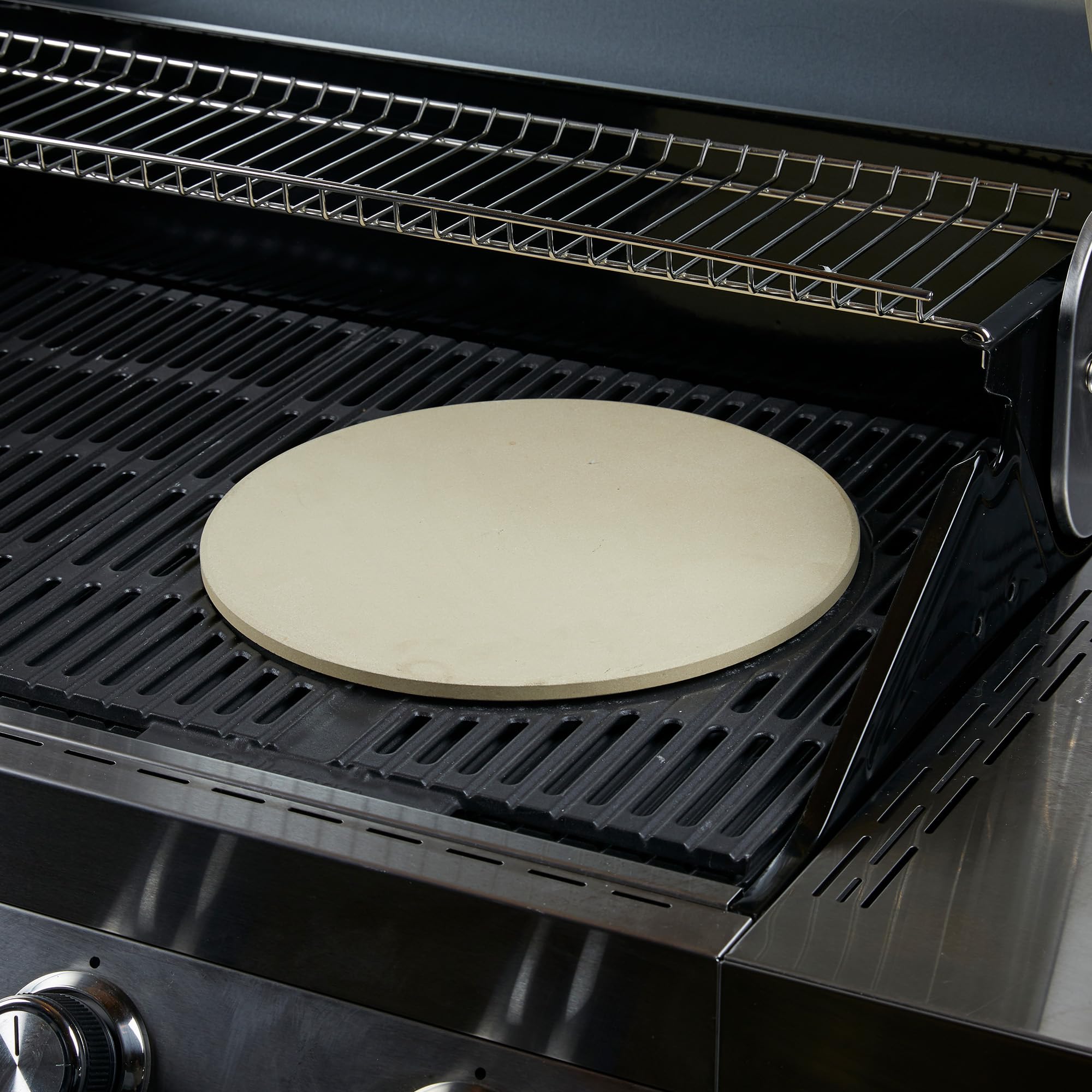 Grillstream Ceramic Pizza Stone, Lightweight, Durable, Heat-Retaining & Easy-to-Clean Versatile Barbecue Accessory - Image 2
