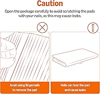 Vista 6 de Yaxa Basics Almohadillas para control de olor de carbón para perros y cachorros, 5 capas a prueba de fugas súper absorbentes, superficie de secado