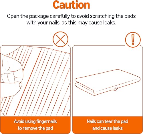 Vista 6 de Yaxa Basics Almohadillas para control de olor de carbón para perros y cachorros, 5 capas a prueba de fugas súper absorbentes, superficie de secado