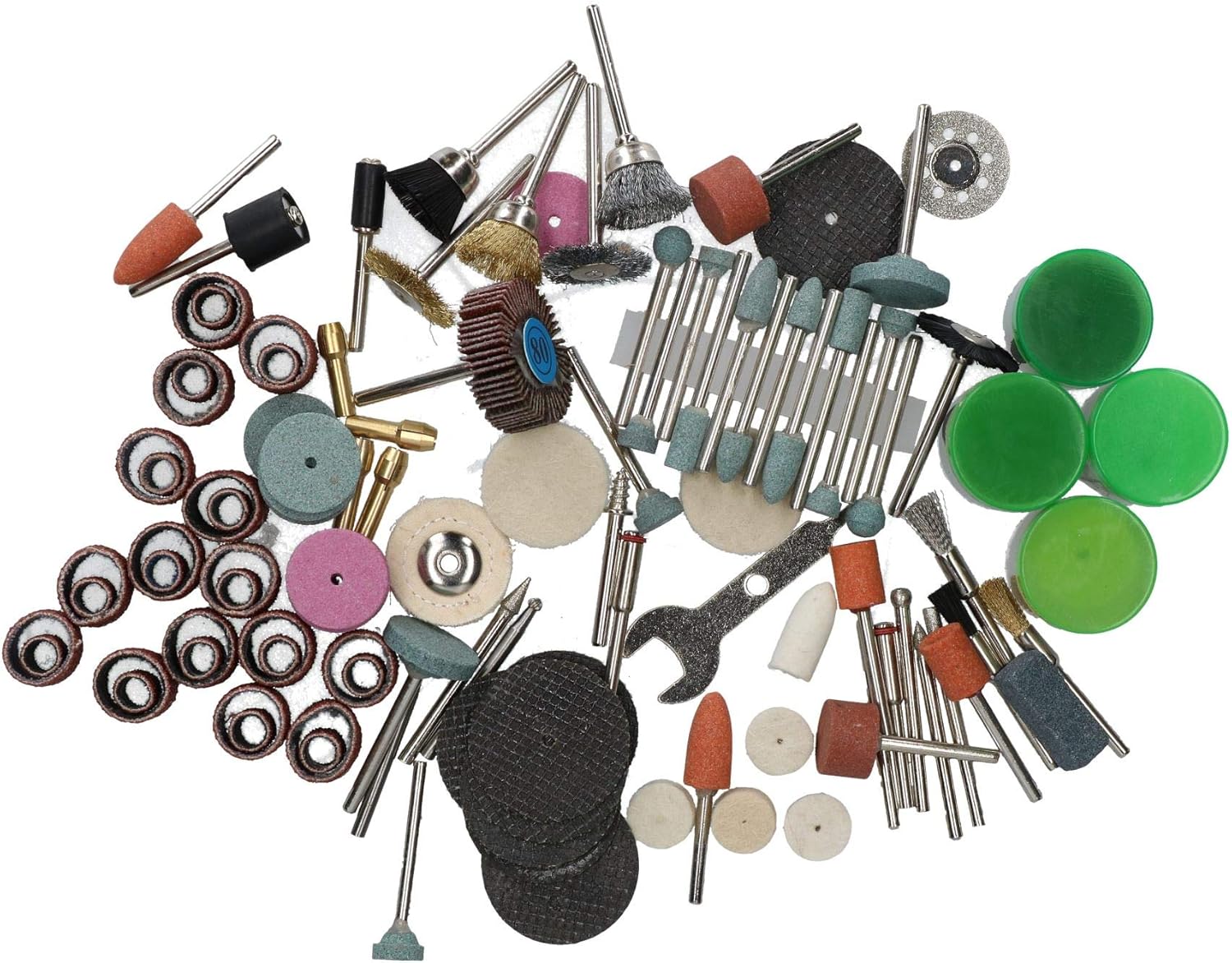 216pc Mini Rotary Accessory Kit Fits Dremel Sanding Grinding Cutting Polishing