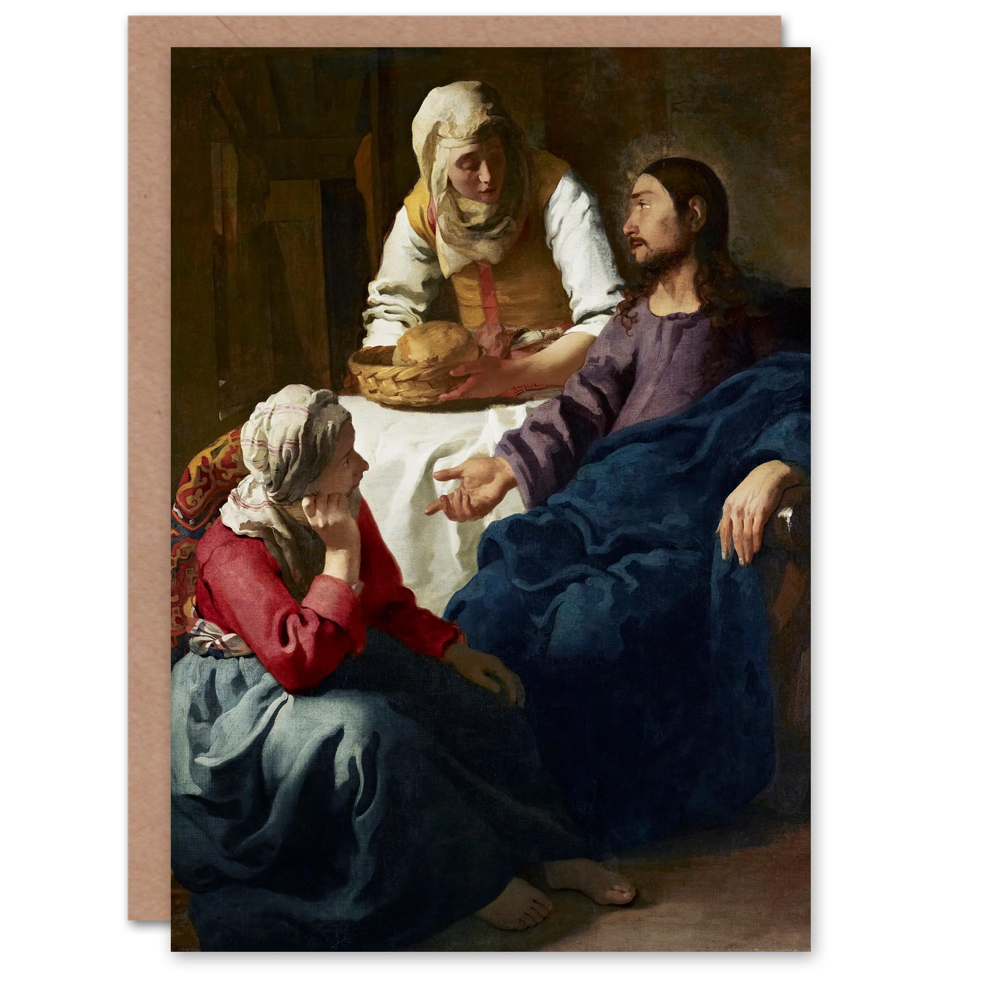 Artery8 Johannes Vermeer Art Card Christ in the House of Martha and Mary