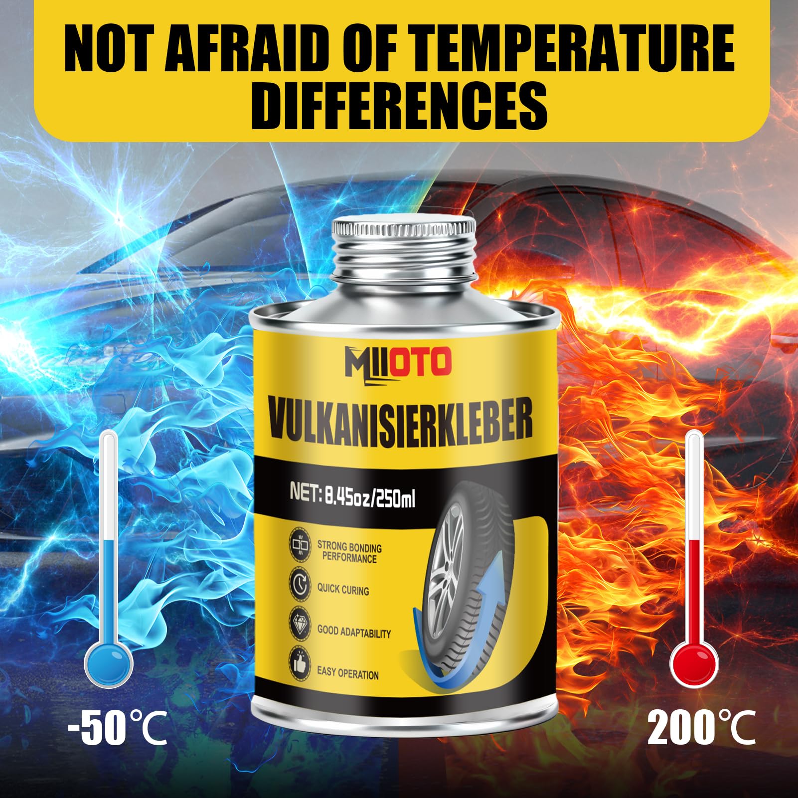 Mastice per Riparazione Pneumatici Auto 250ml