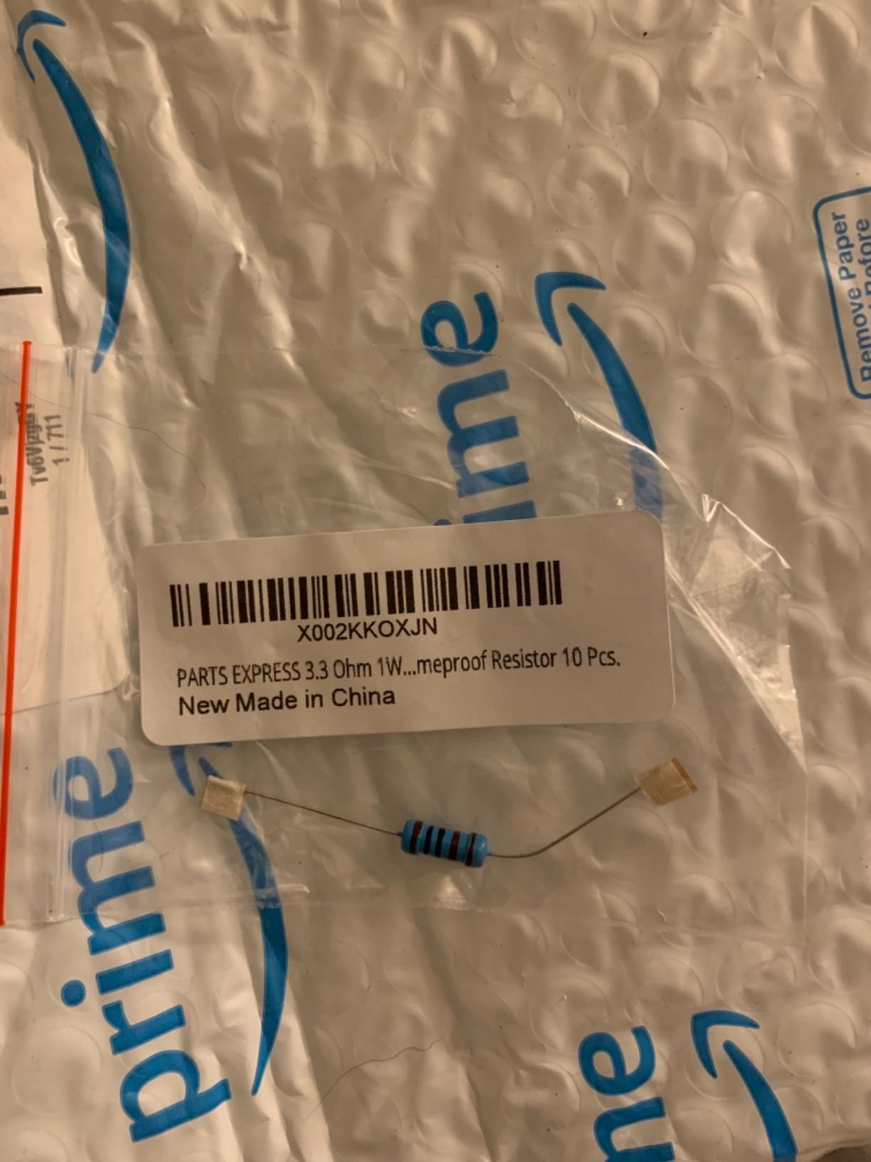 Only came with ONE resistor advertised 10pcs.