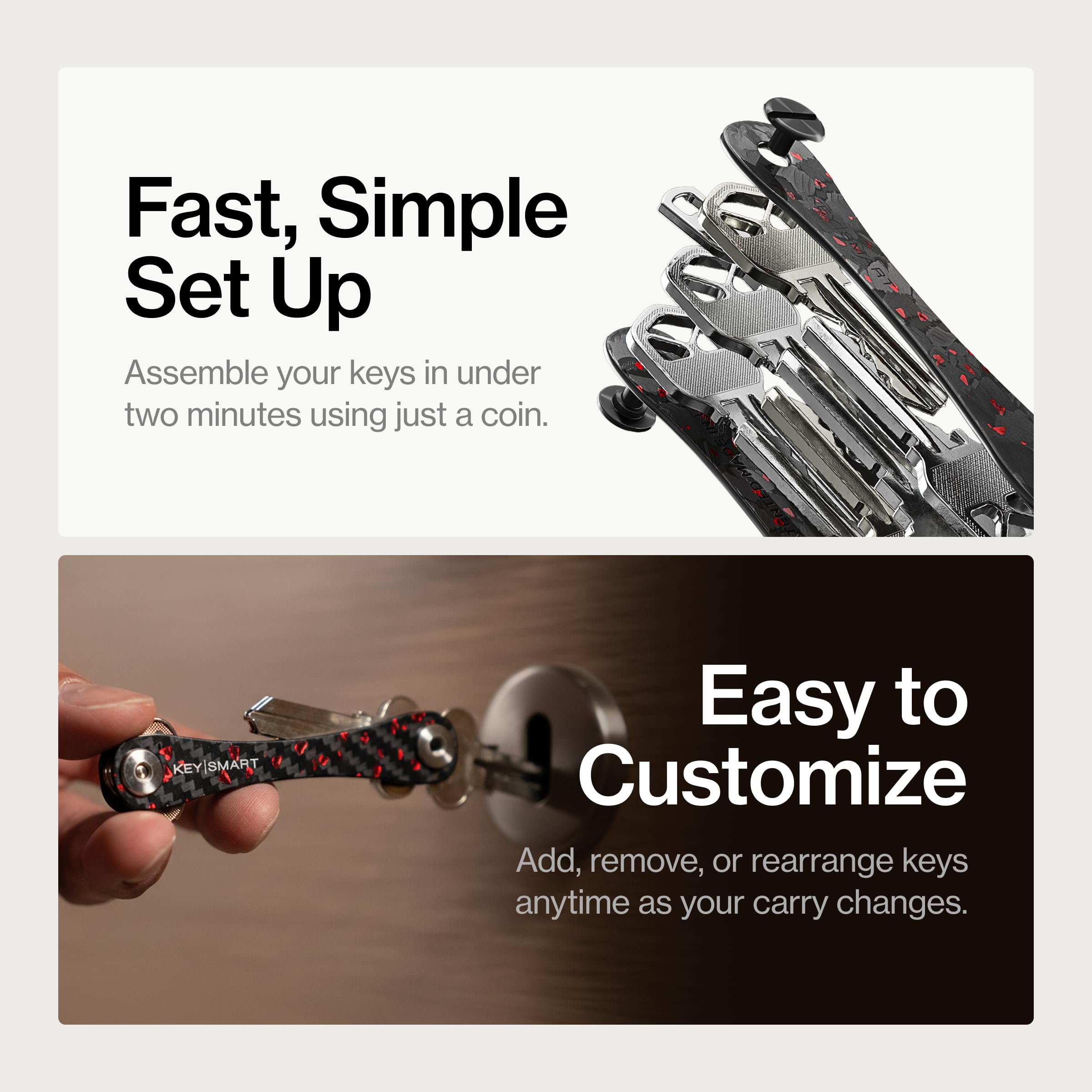 KeySmart KS019e-Green Premium kompaktowy organizer na klucze, zielony, jeden rozmiar
