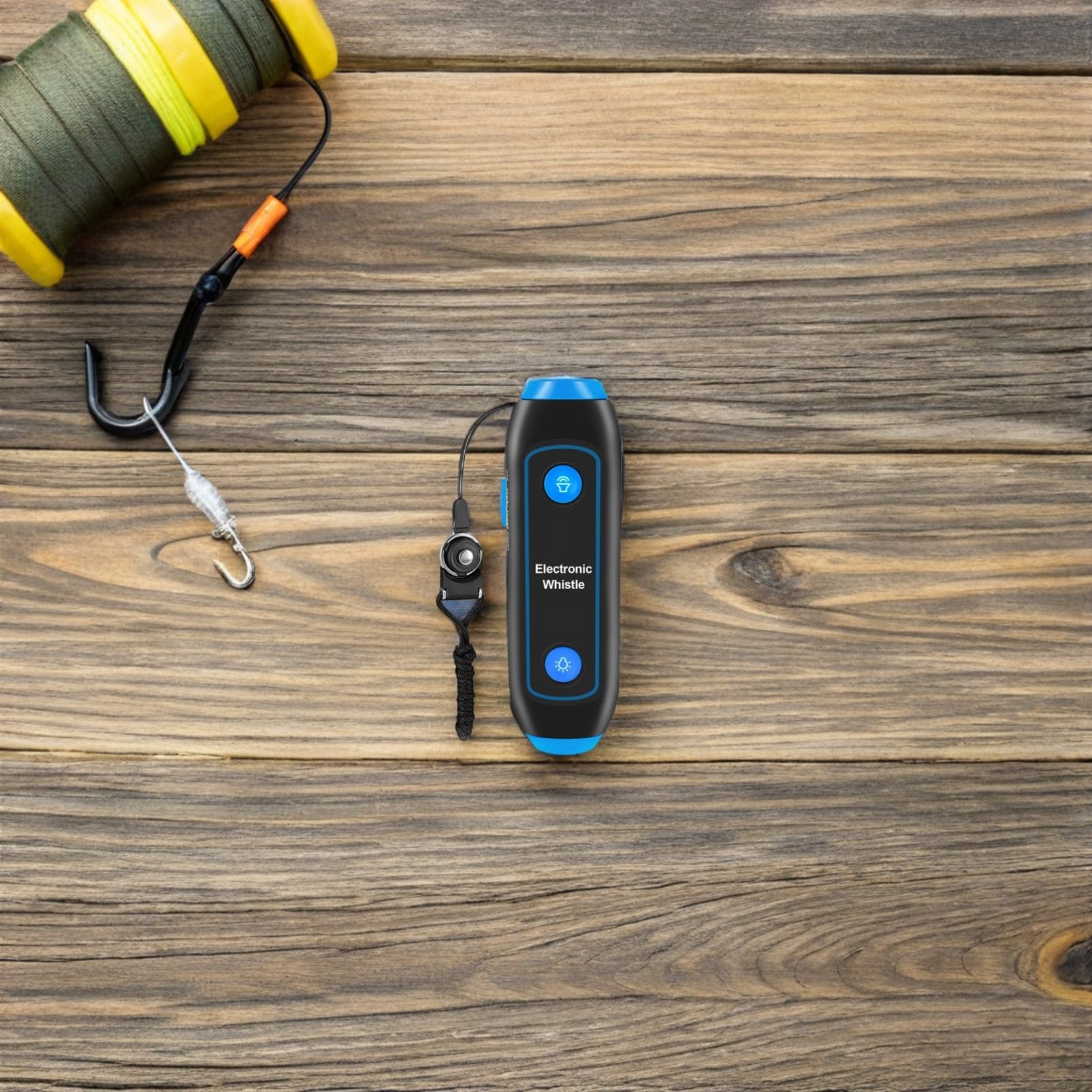 UPKOCH Sifflet Électronique Bleu 120-150 DB en Abs avec LED et Cordon