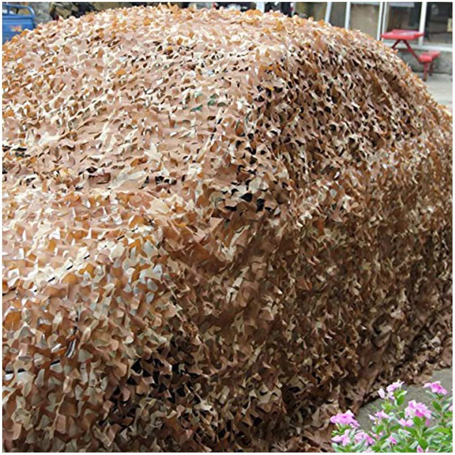 Jolan Sunscreen Camouflage Netting,Desert Reinforced Camo Netting,Military Net,Camping,Hunting,Army,Party Decoration,Car Cover Camouflage Net,Garden Pergola Patio Shade Net,Desert-1.5x6m(4.9x19.7ft)