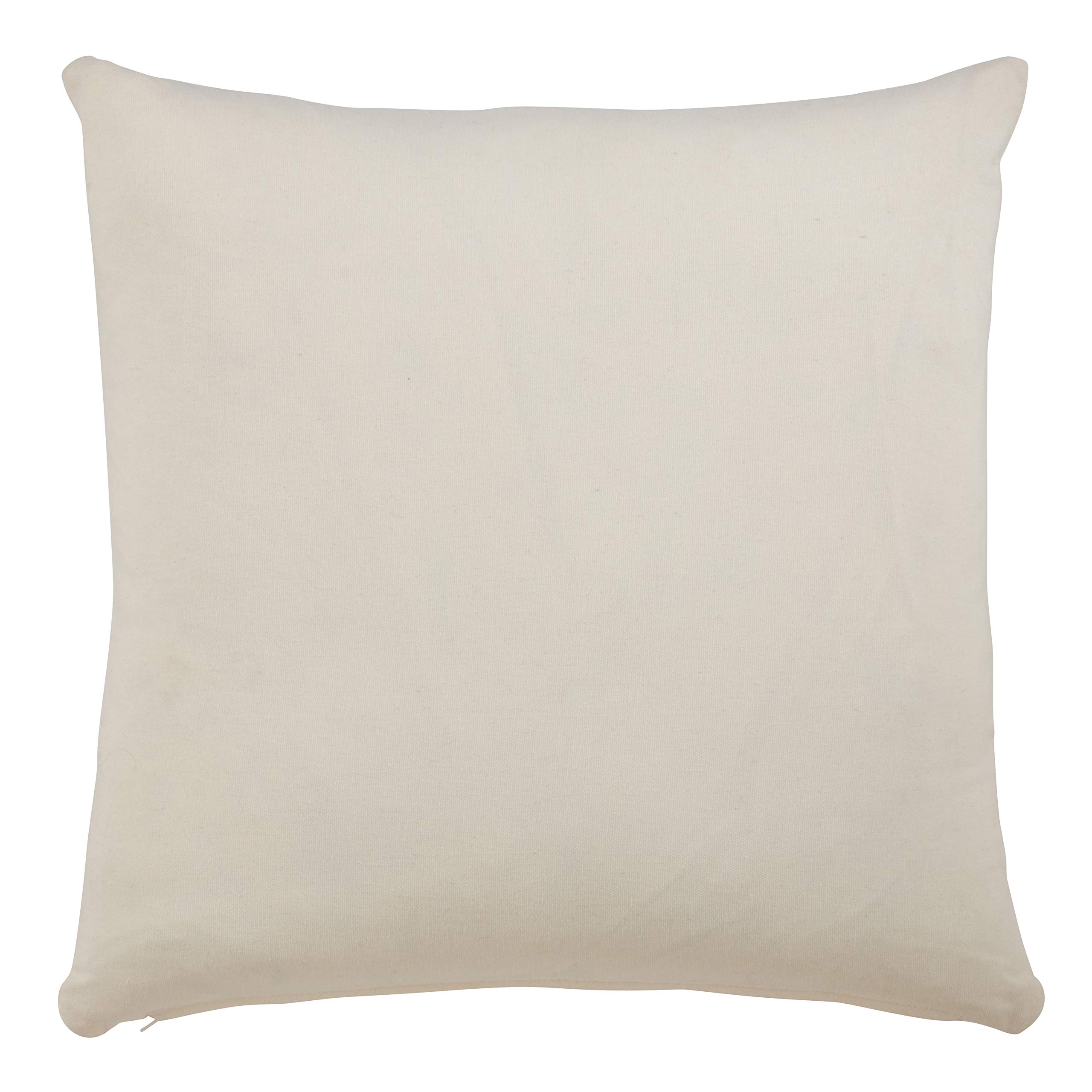 Federa Cuscino Pecora SARO LIFESTYLE - 45,7cm Grigio Ricamata - Cotone 100%