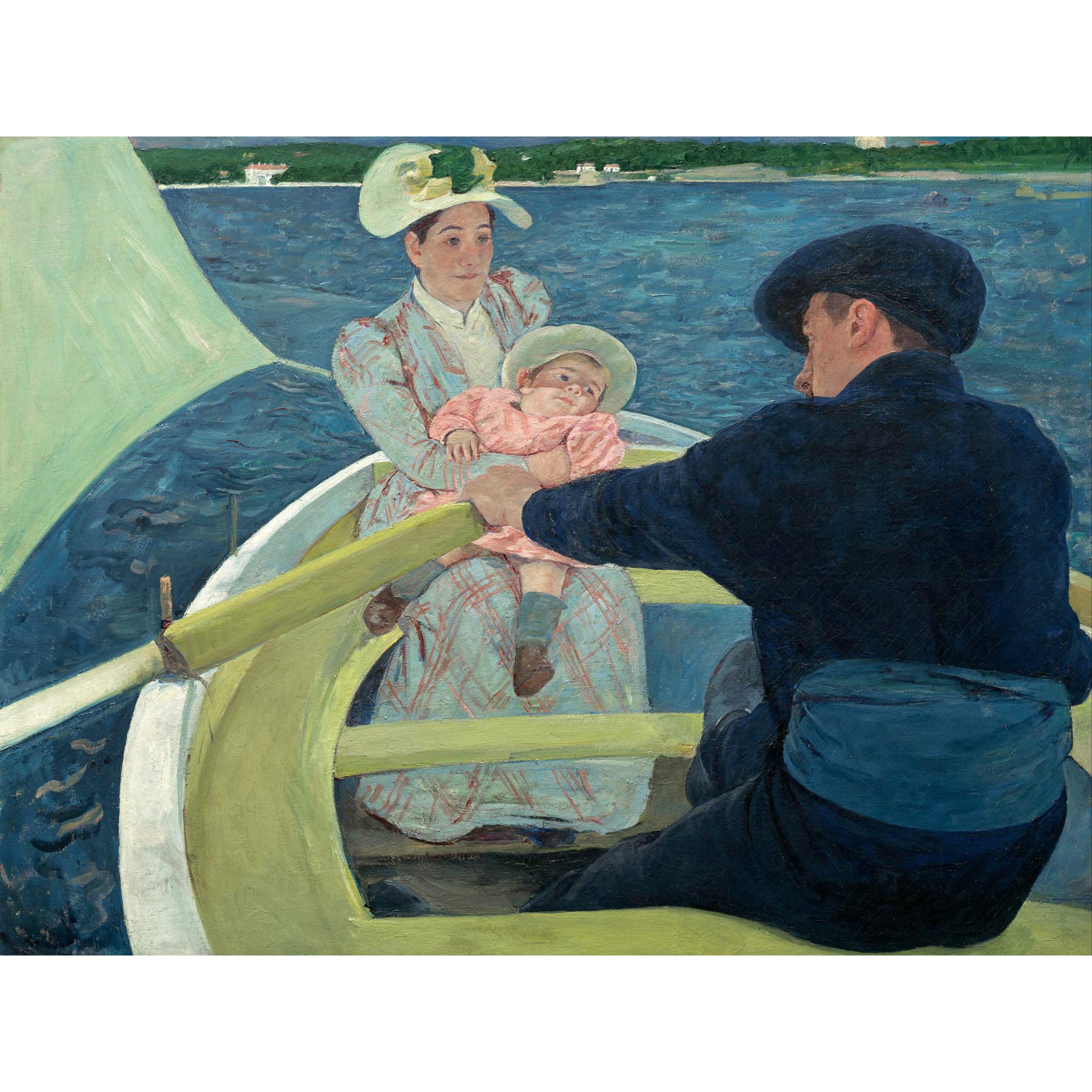 Mary Cassatt The Bootating Party Großer Kunstdruck Poster Wanddekoration Premium Wandbild