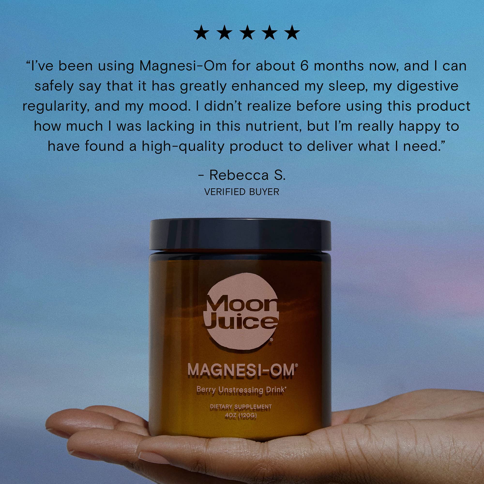 Moon Juice MagnesiOm Magnesium Powder Supplement for Relaxation