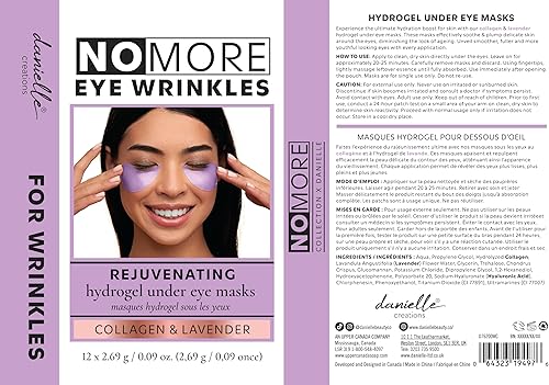 Miniatura 3 de Danielle - Máscaras para debajo de los ojos, 6 pares, colágeno y lavanda, 6 unidades