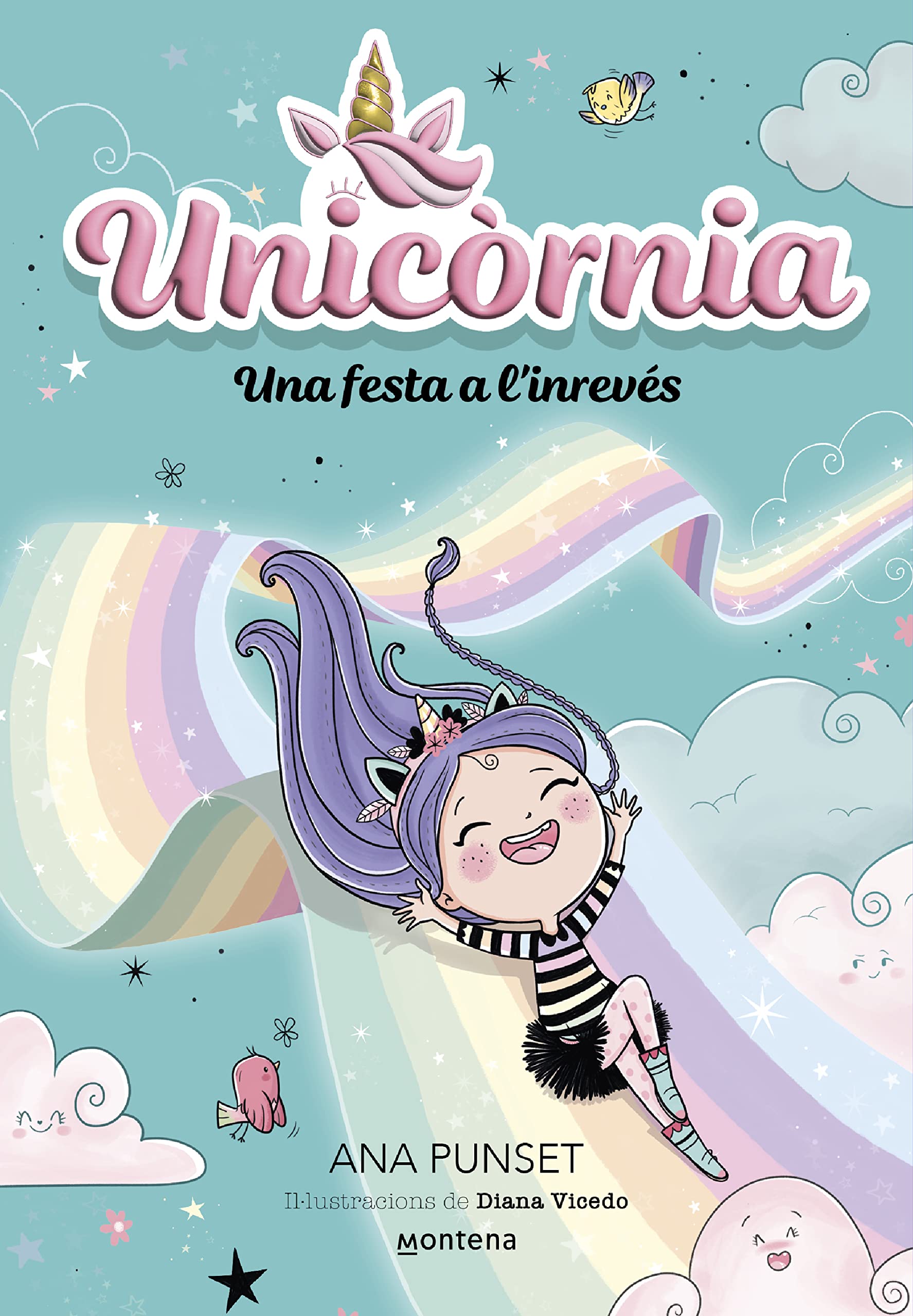 Unicòrnia 2 - Una festa a l'inrevés: Un llibre màgic amb purpurina a la coberta! (Univers Unicòrnia)