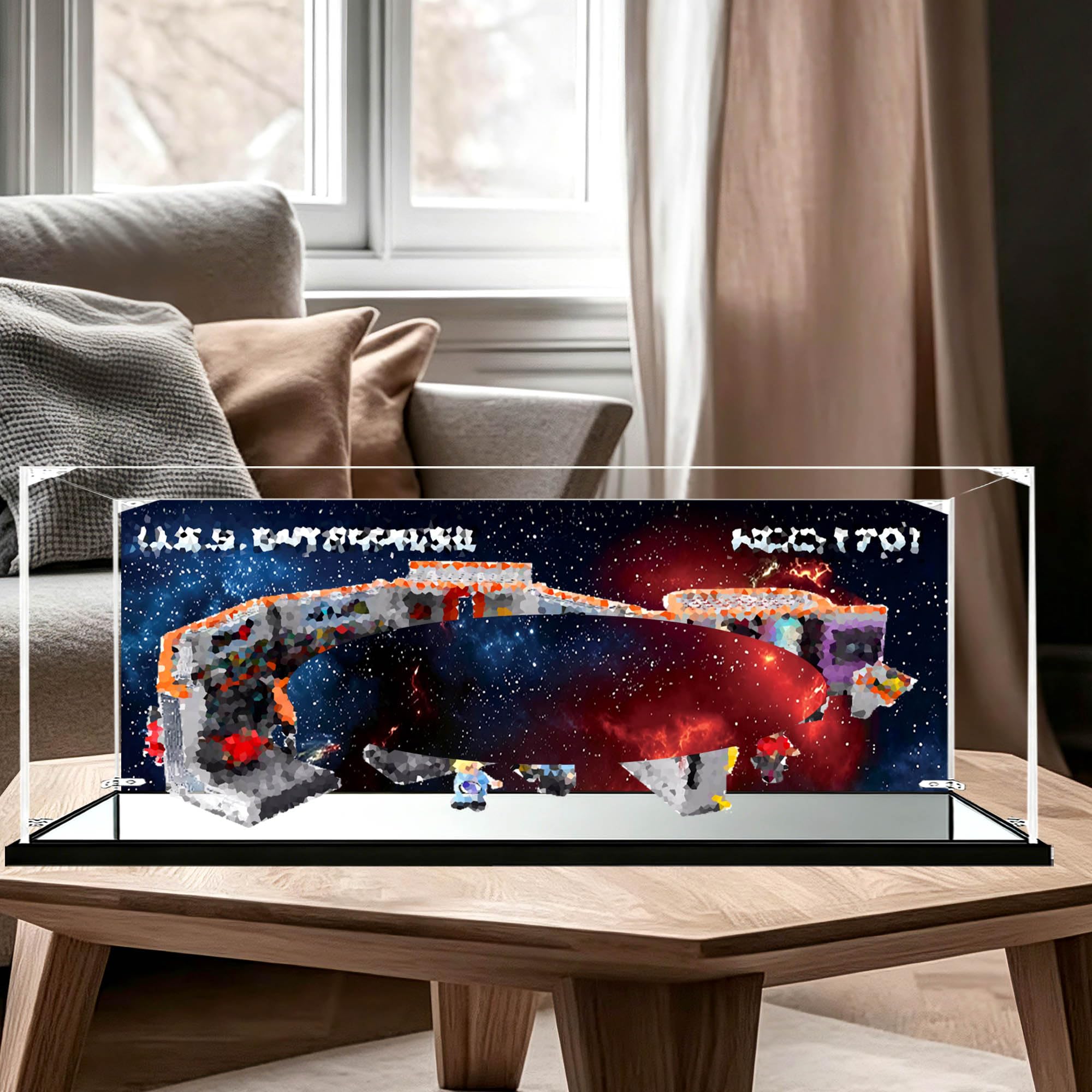 Vetrina compatibile con set di astronavi Le-go 11385 (stile A)