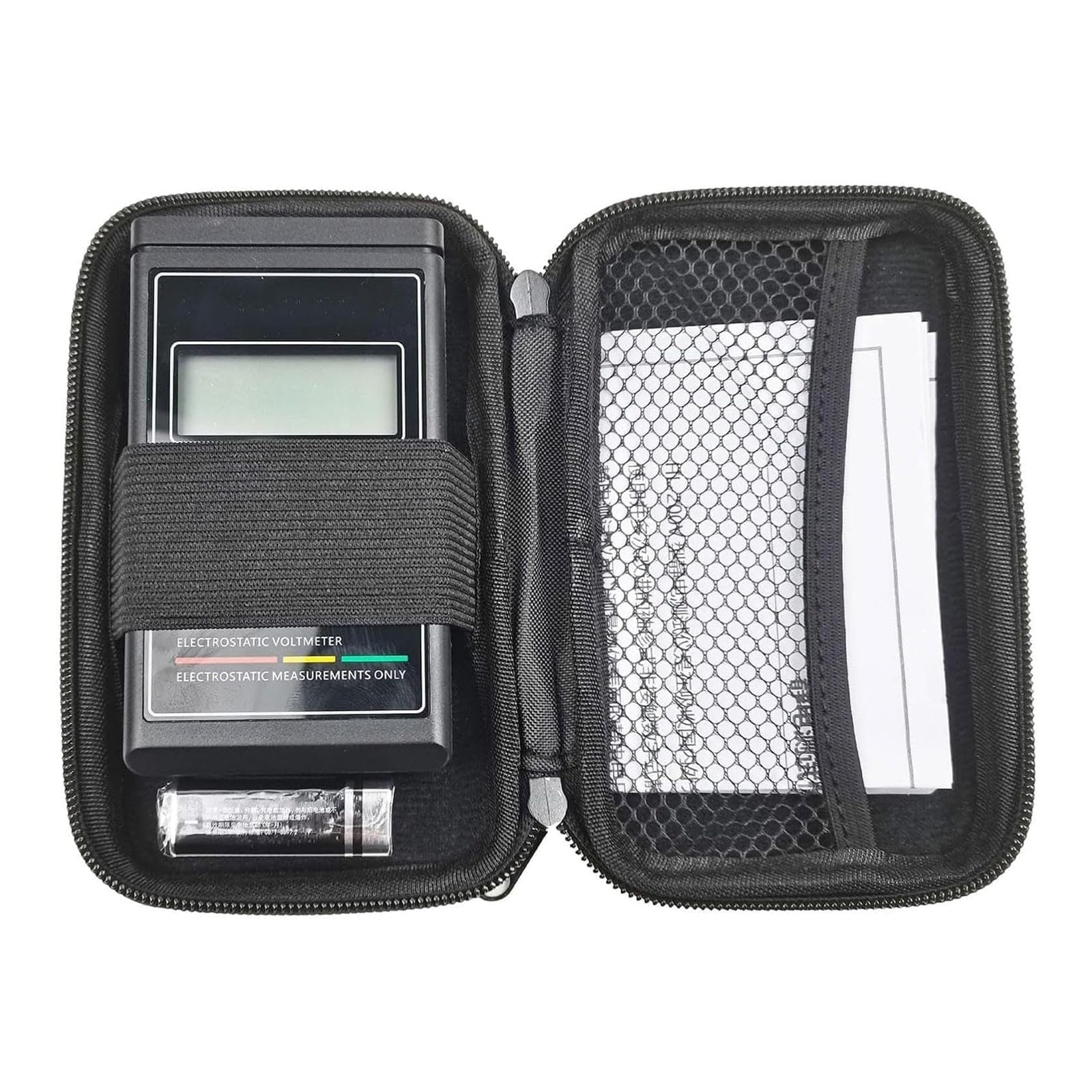 Medidor De Campo Electrostático Portátil, Probador De Campo Eléctrico Portátil, Con Pantalla LCD, Rango De Medición 0~50 KV, Función De Limpieza Con Un Solo Clic, Para Fibra Textil Papel Caucho