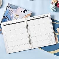 Vista 8 de Agenda mensual 2026-2027 – enero 2026 – diciembre 2027, 8.5" x 11", agenda mensual de 24 meses 2026-2027, agenda con pestañas, bolsillo