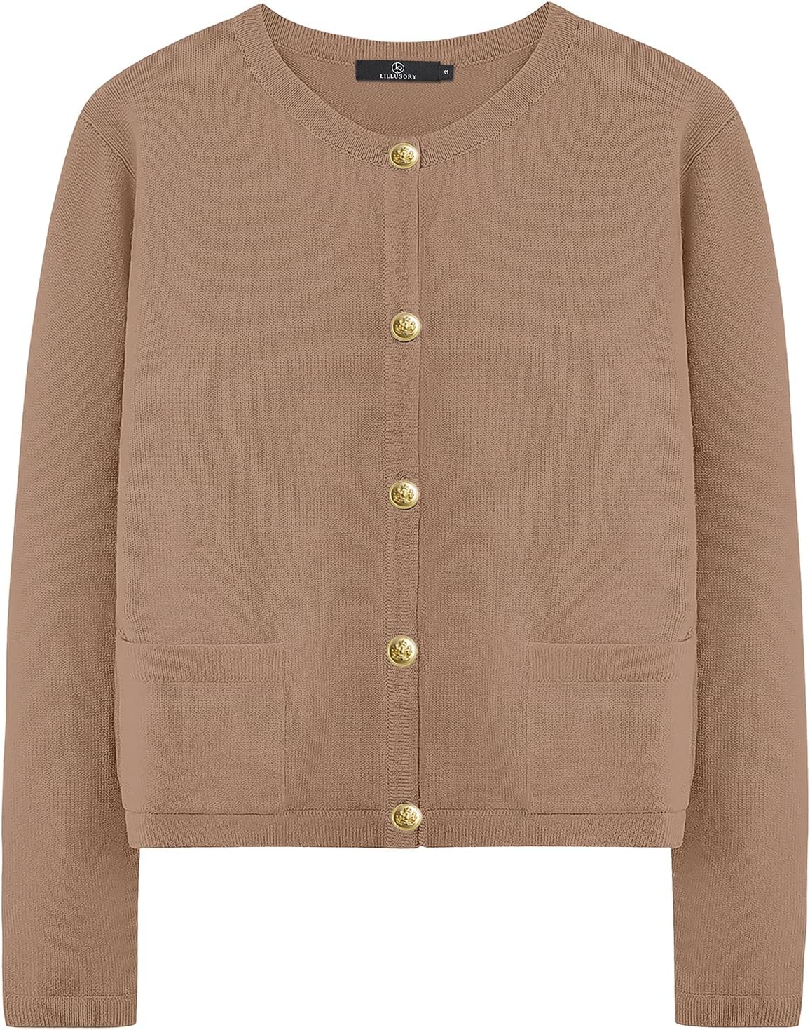 LILLUSORYWomen's Cardigan Sweaters 2025 Fall Oufits Clothes Fashion Trendy Long Sleeve Tops Casual Knit Jackets