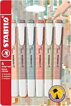 STABILO - Marker - swing cool NatureCOLORS - Case of 6-6 colors