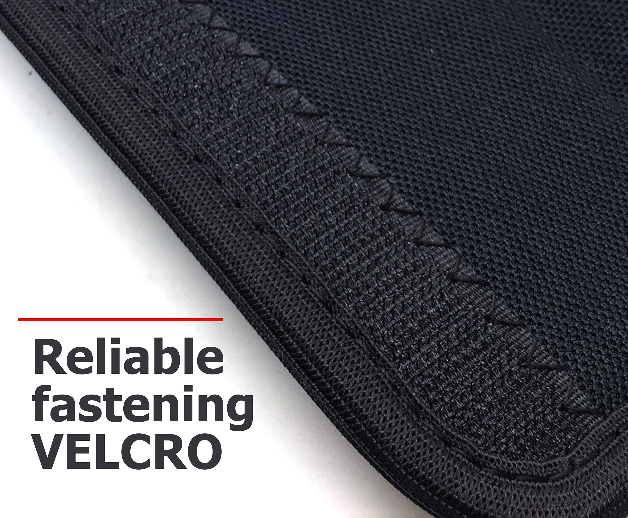 Car Interior Seat Belt Covers for Adults Black Shoulder Pads Seatbelt Cover pad with Embroidered red Emblem Accessories Great idea for a Gift to The Driver! 2 pcs