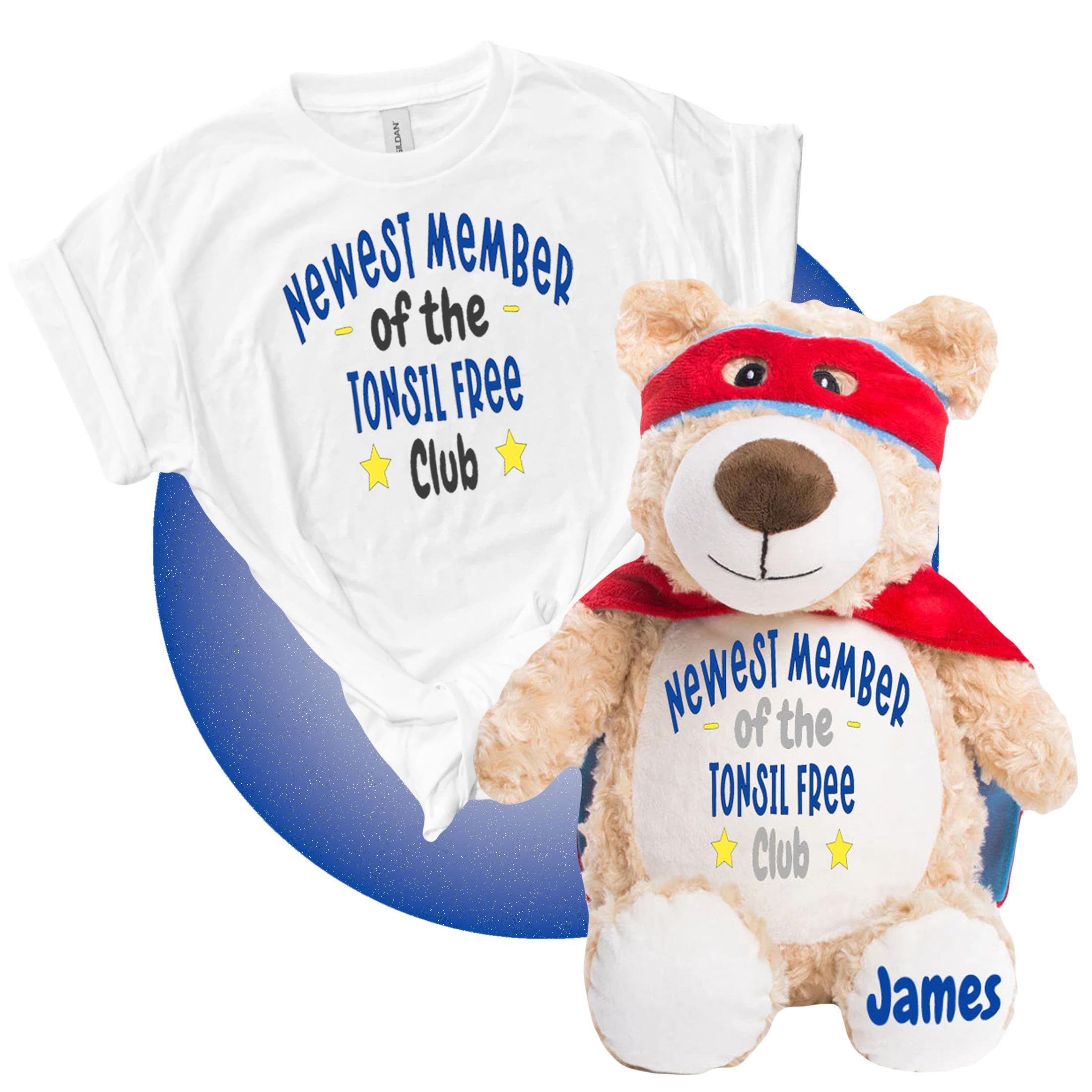 Tonsillectomy Recovery Gift for Kids - Gifts for Tonsillectomy - Personalized 17" Stuffed Animal - Tonsillectomy Get Well Soon Care Package - Gift for Getting Tonsils Out by Kikilishop