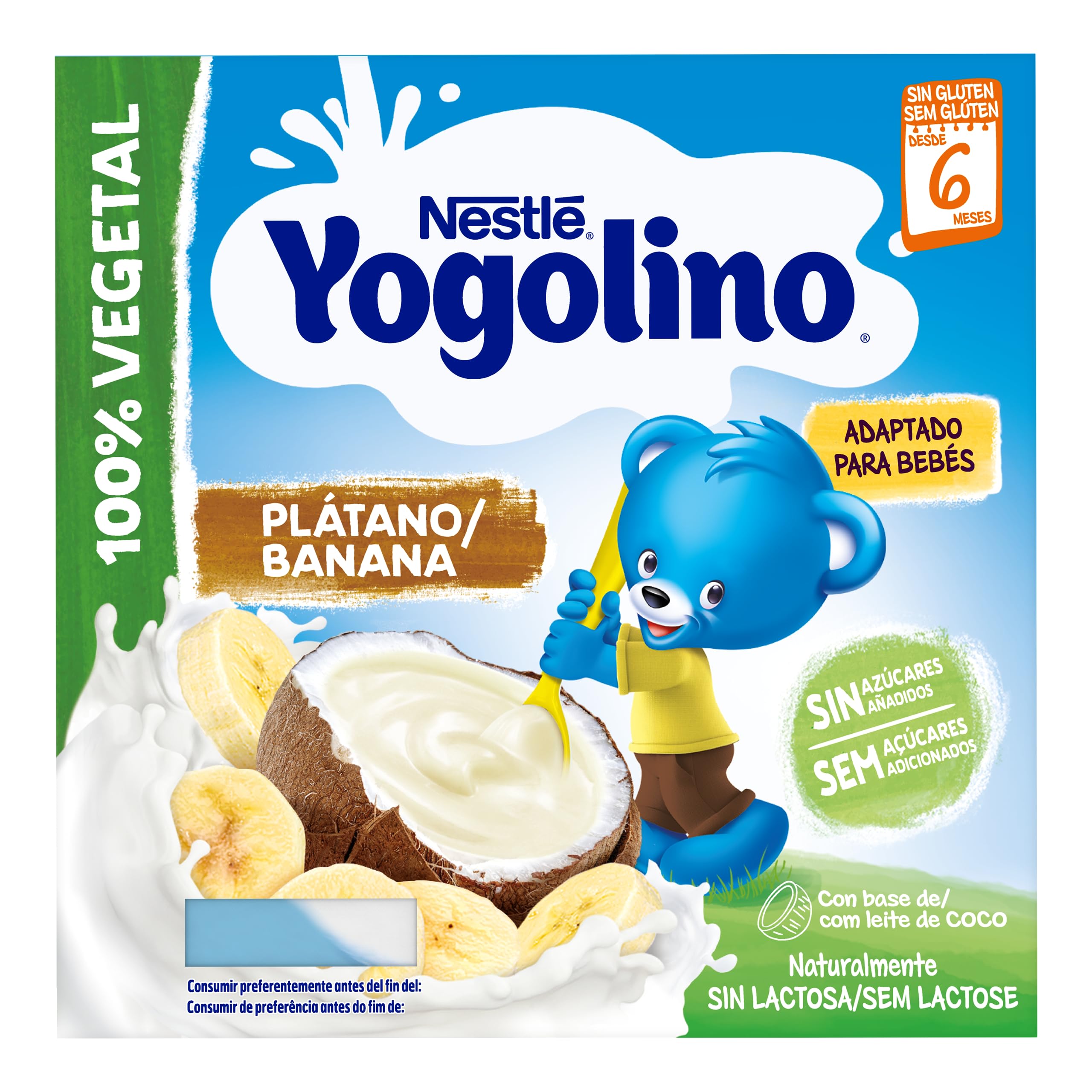 NESTLE YOGOLINO Coco Plátano 4x90g od 6 miesięcy