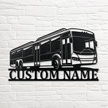 Custom Airport Bus Metal Sign,Personalized Airport Bus Metal Wall Art,Airport Bus Home Decor,Bus Station Stop Wall Decor,Public Transportation Metal Sign,Airport Bus Driver Name Sign
