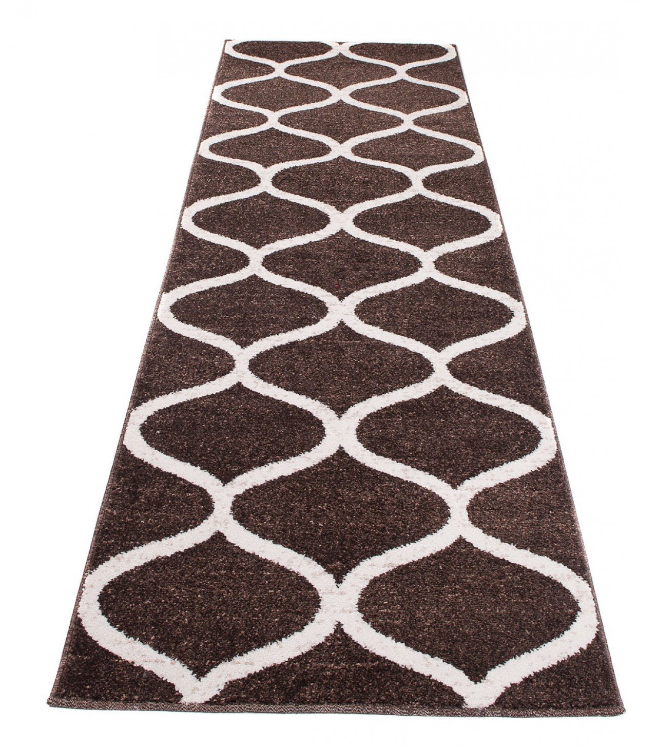 Tapiso Sari dywan na metry, do salonu, sypialni, kuchni, korytarza, mostek na wymiar, szary, szarobrązowy, jednokolorowy, krótkie runo, melanż, Ökotex 100 x 370 cm