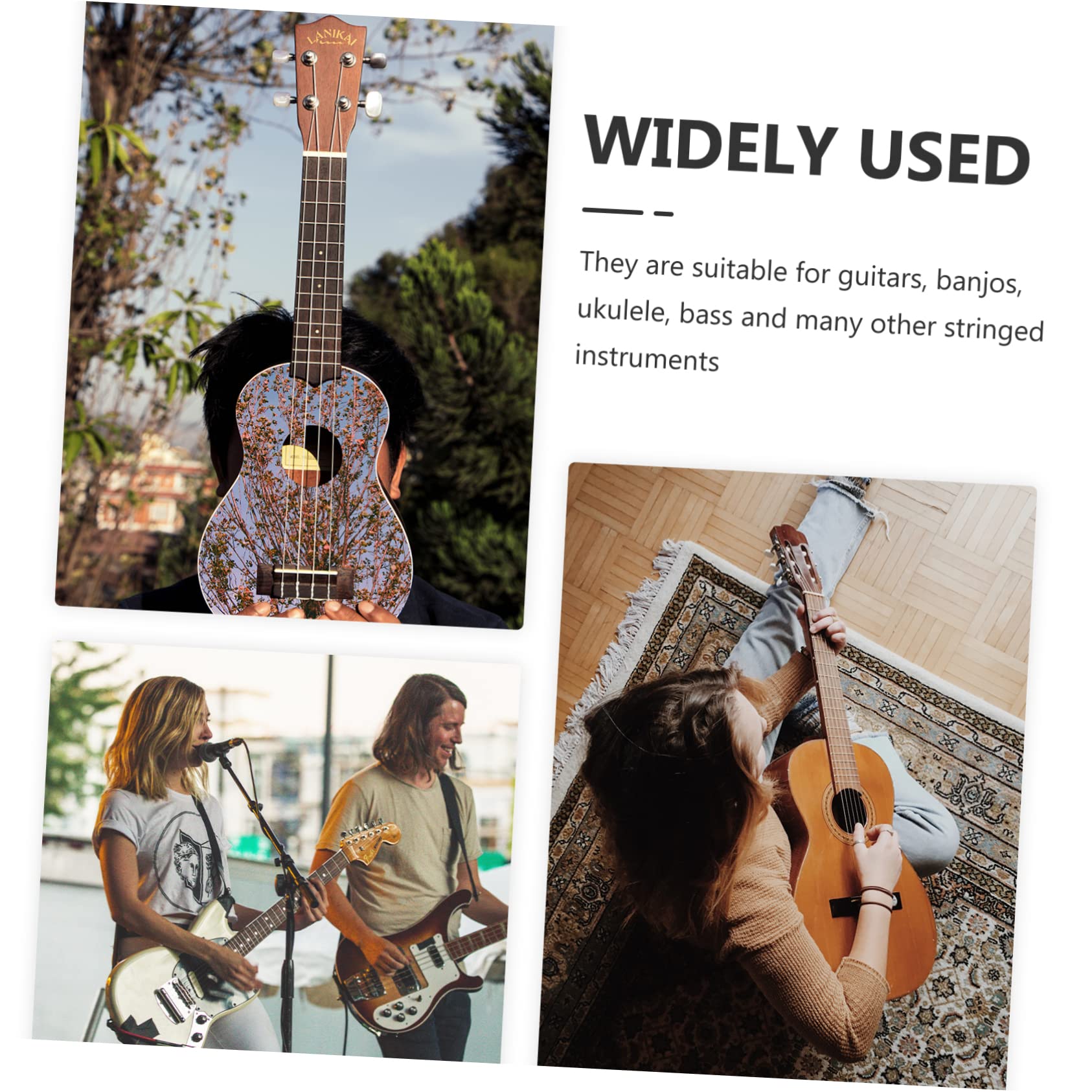 BESTonZON 8 Juegos plumillas de guitarra instrumentos musicales organos musicales púas de guitarra útiles para el pulgar banjo guitarras puas de guitarra electrica púa de guitarra pequeña