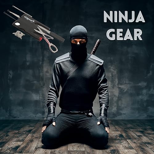 Miniatura 3 de Guardman Herramienta de tarjeta de crédito, tarjeta con cuchillo de supervivencia con luz LED, kit de herramienta de bolsillo, regalo de cumpleaños