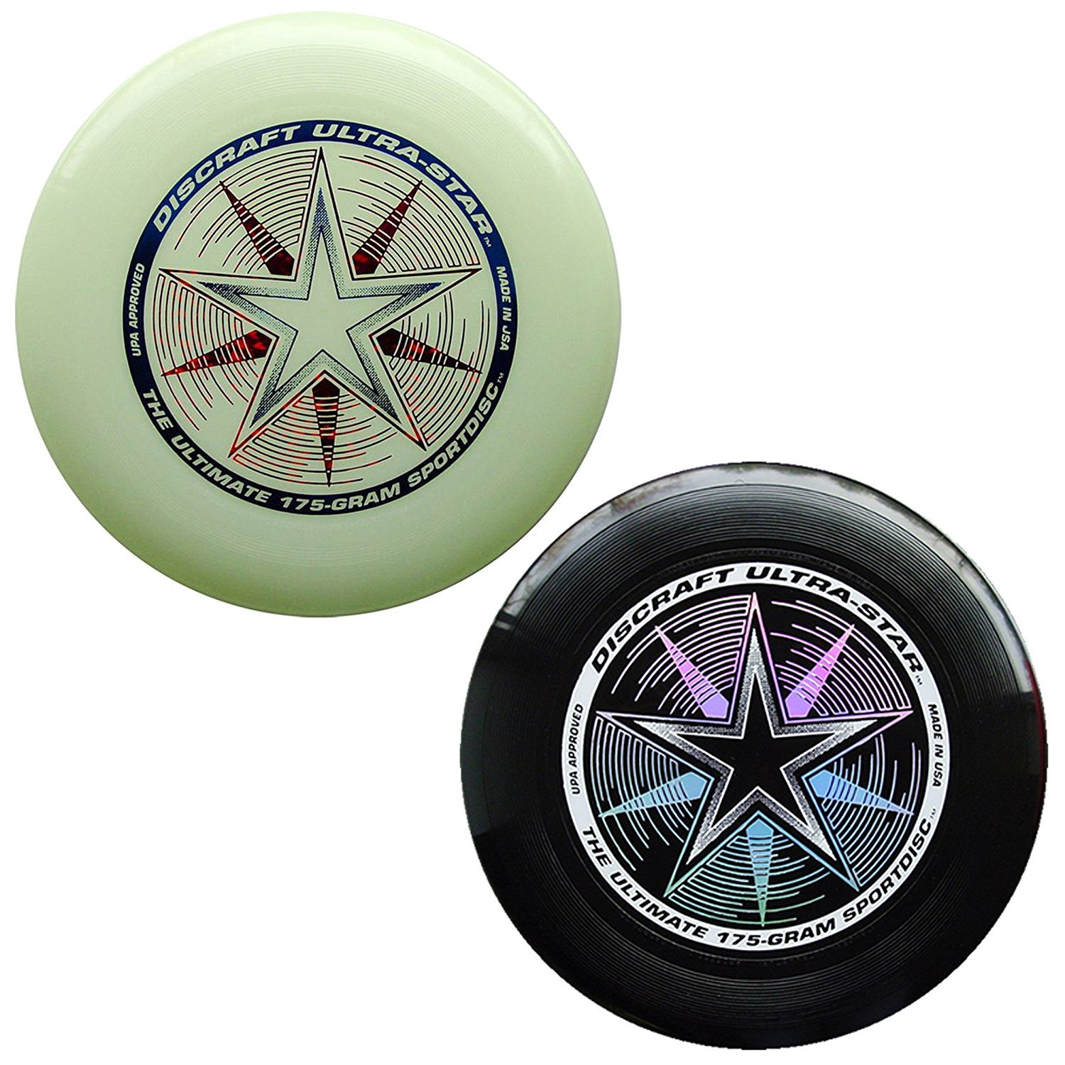 Discraft Ultra Star Lot de 2 disques de sport 175 g (noir et brillant)