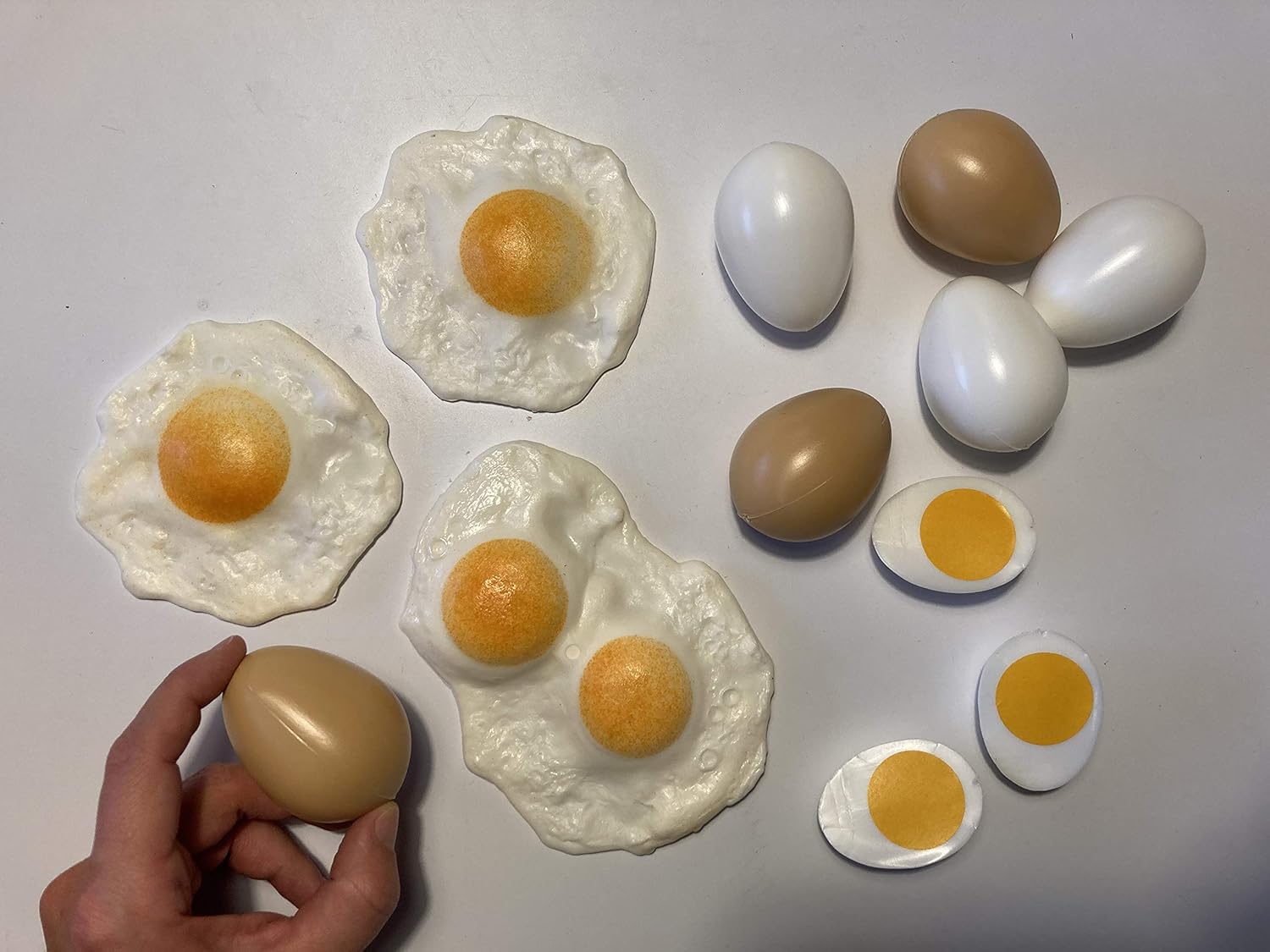 ERRO Set of 12 Dummy Eggs Plastic Egg Replicas 41080 Hollow Dummy