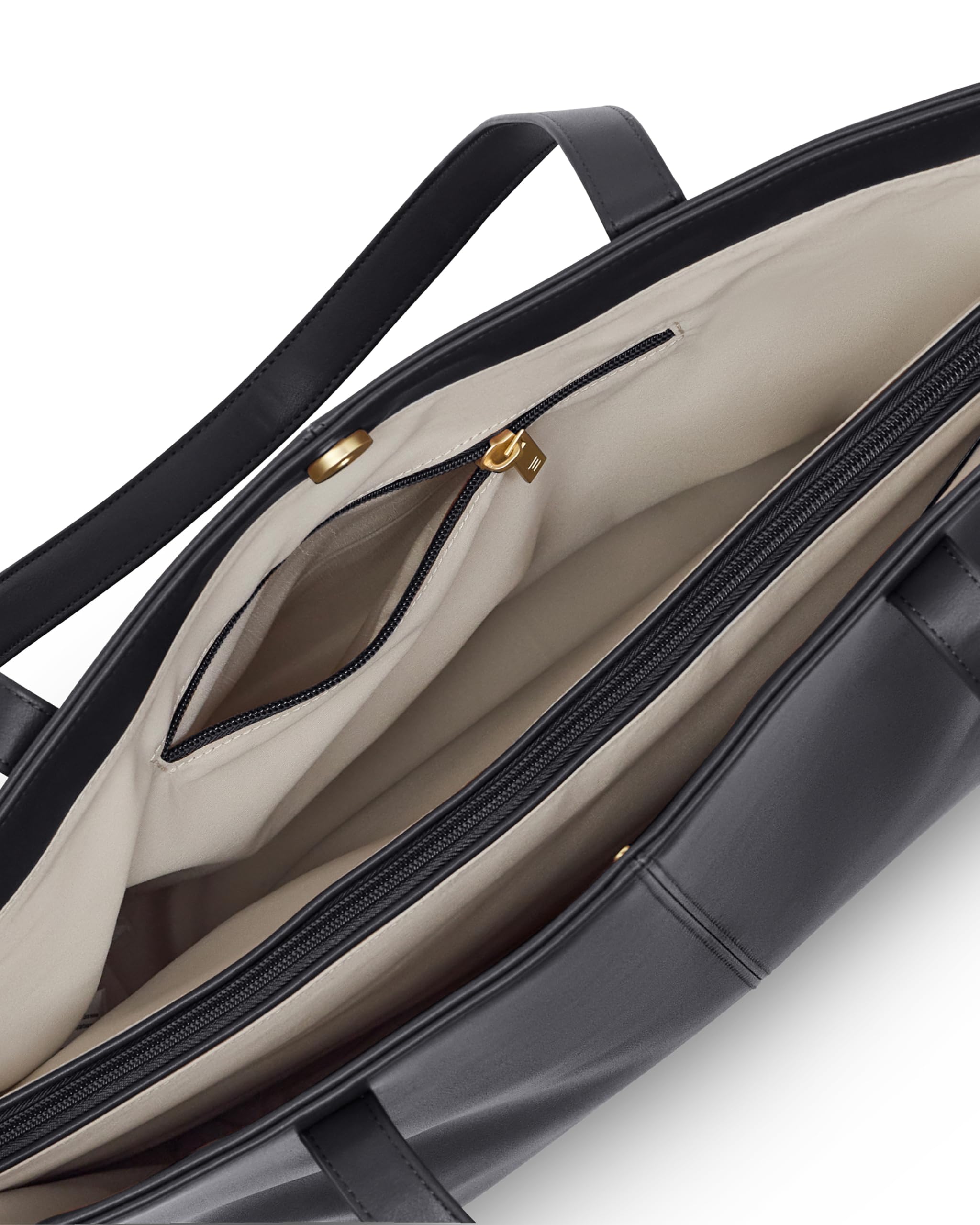 Expatrié Cabas Femme - Caro - Sac fourre-tout en similicuir - Sac à bandoulière élégant pour bureau, université ou école - Compartiment pour ordinateur portable 15 pouces - Hydrofuge