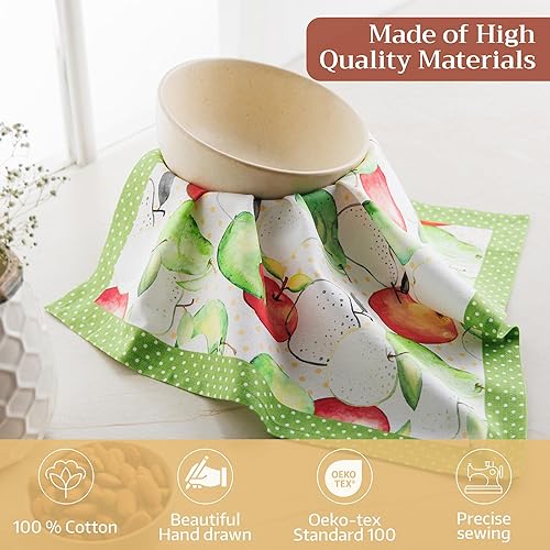 Miniatura 3 de Maison d' Hermine Juego de 4 servilletas de tela 100% algodón, suaves y duraderas, reutilizables, para uso diario, lavables, cenas, cócteles, bodas,