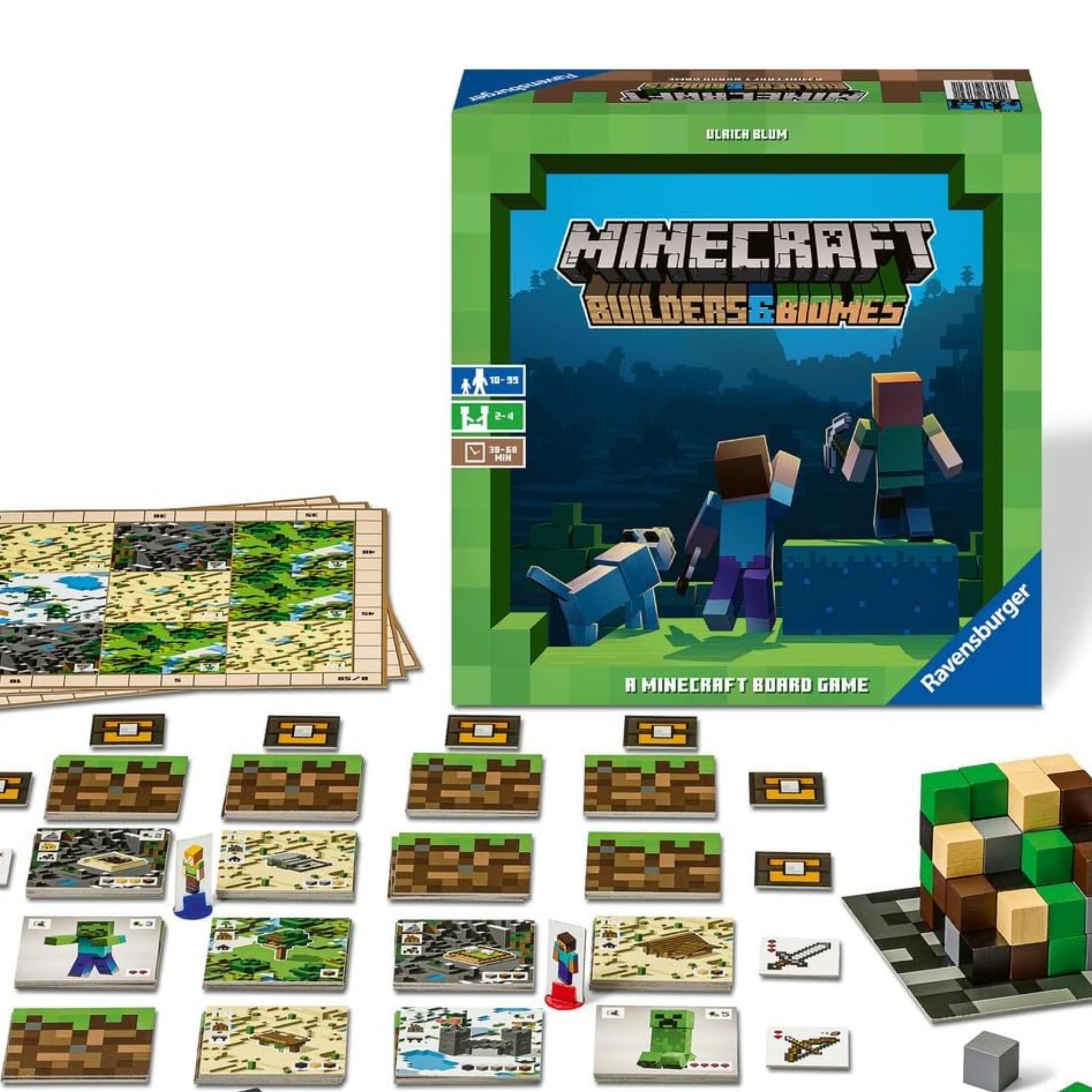 Ravensburger - Minecraft Builders & Biomes, Juego para 2-4 Jugadores, 10+