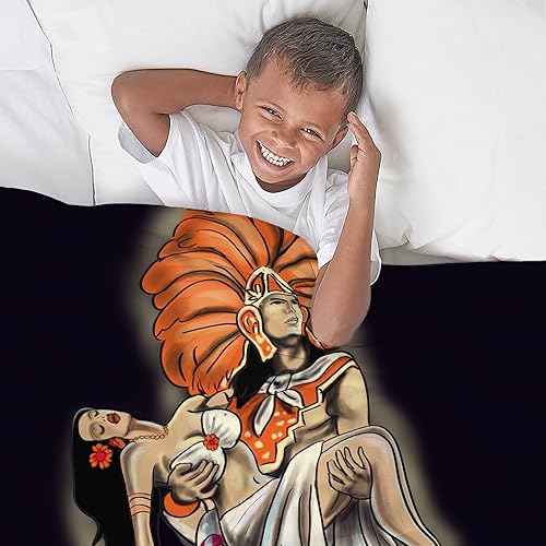Miniatura 3 de CafePress Aztec Warrior and Maiden manta de forro polar suave 60 x 50 pulgadas manta de estadio