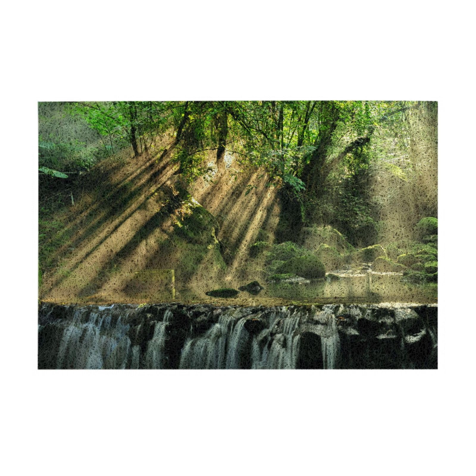 Paillasson d'intérieur pour éviter les glissades tapis PVC tropical