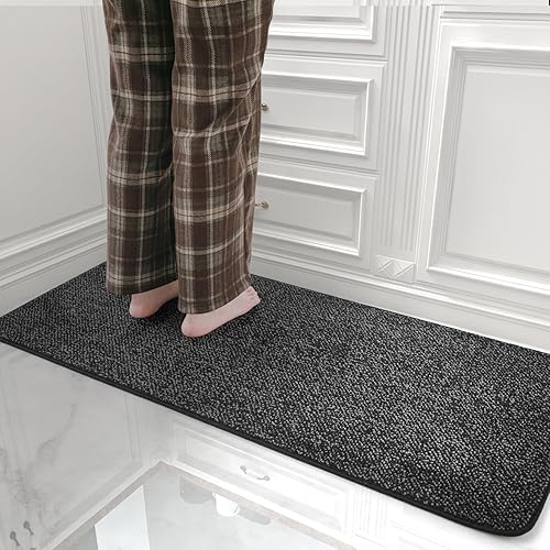 PADOOR Alfombras de cocina antideslizantes y lavables, tapetes de cocina absorbentes para el suelo, tapetes de cocina suaves, tapete de piso de