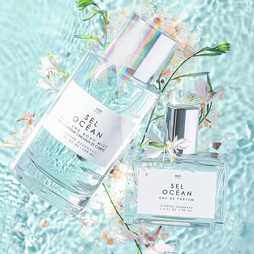 Miniatura 6 de Le Monde Gourmand Sel Océan Hair & Body Mist - Notas de fragancia de madreselva, muguet y sal marina rosa