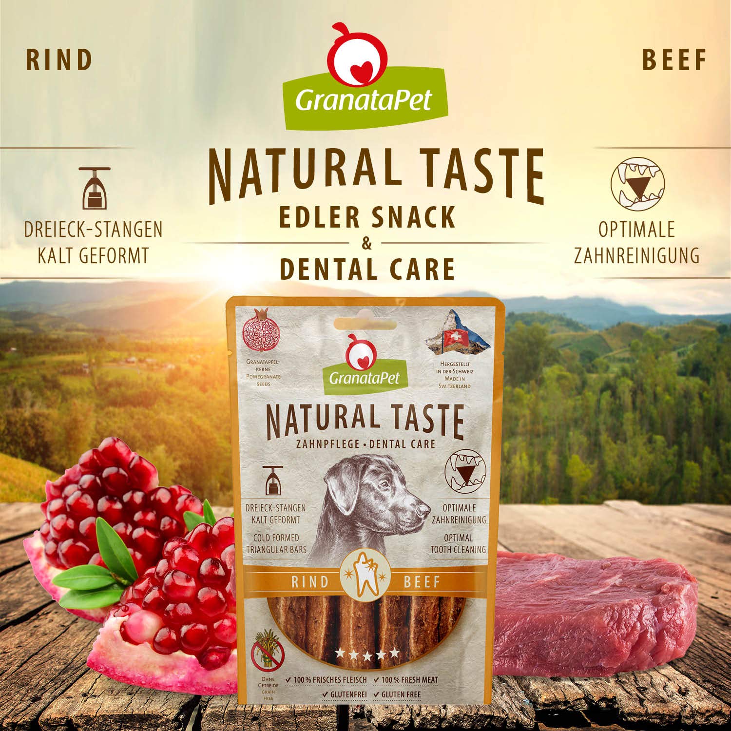 Granatapet Natural Taste Przekąska dla Psów, Wołowina, 70 g