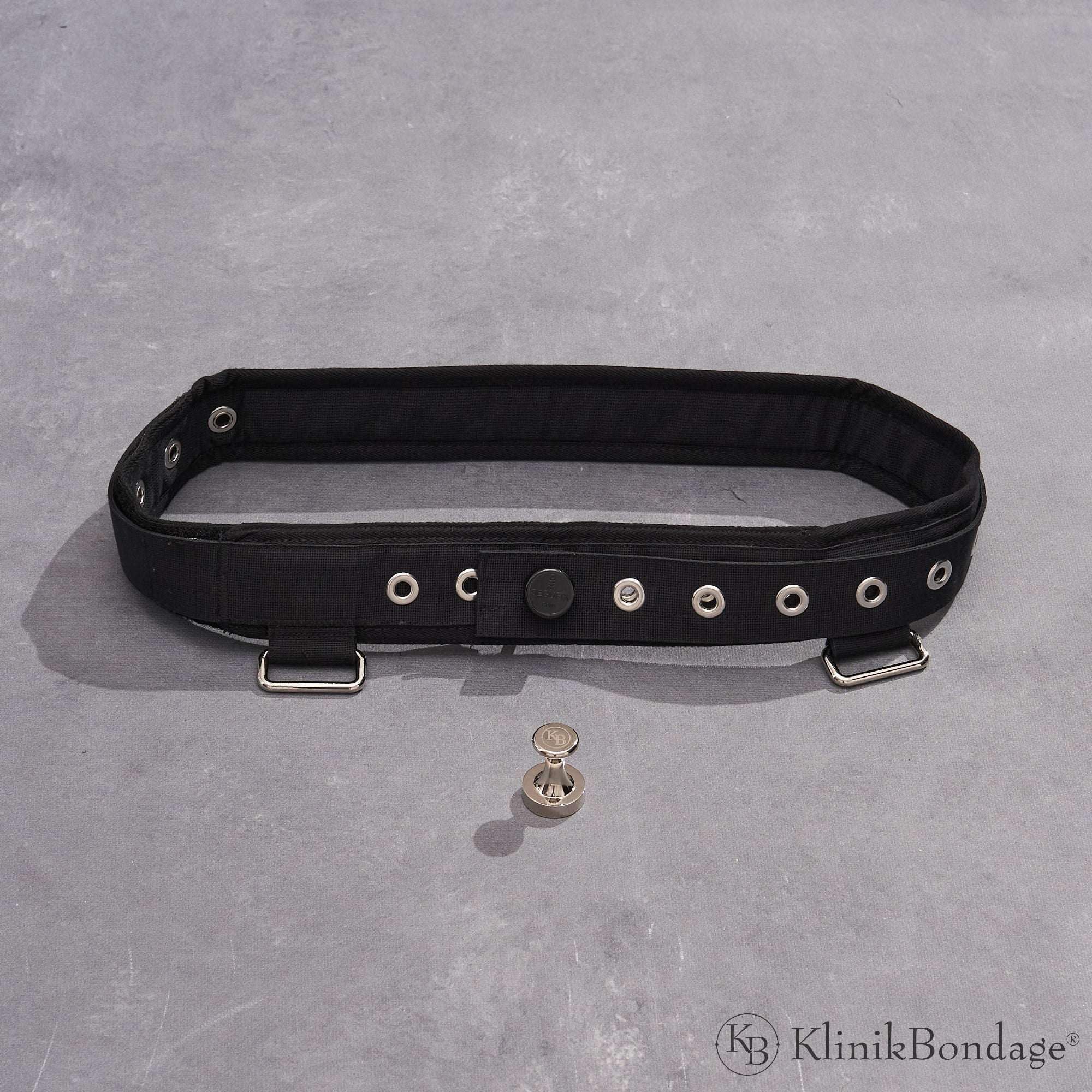 Gürtel Bondage-Set BDSM Fessel-Set I Hogtied Fesseln Fixierung sehr stabil - Premium Sexspielzeug I schwarz I handgefertigt aus Baumwolle