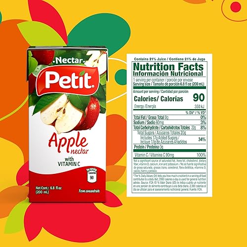 Miniatura 2 de Petit Néctar de manzana, 6.8 fl oz (paquete de 24) - Bebida refrescante de frutas