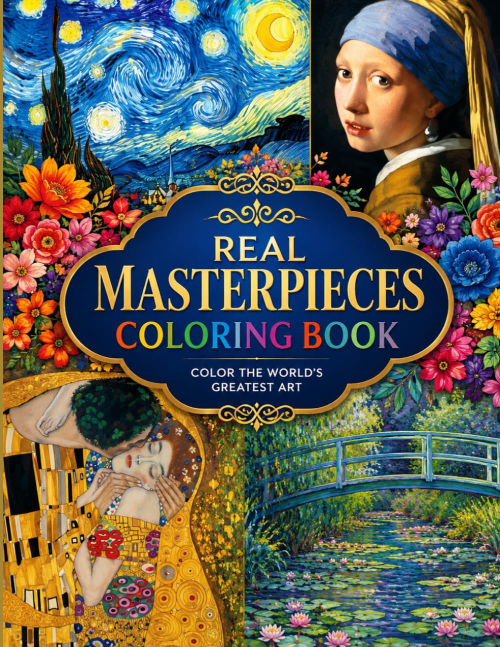 A Creative Coloring Adventure Featuring Stunning Masterpiece-Inspired Artwork, Black-and-White Coloring Pages, and Full-Color