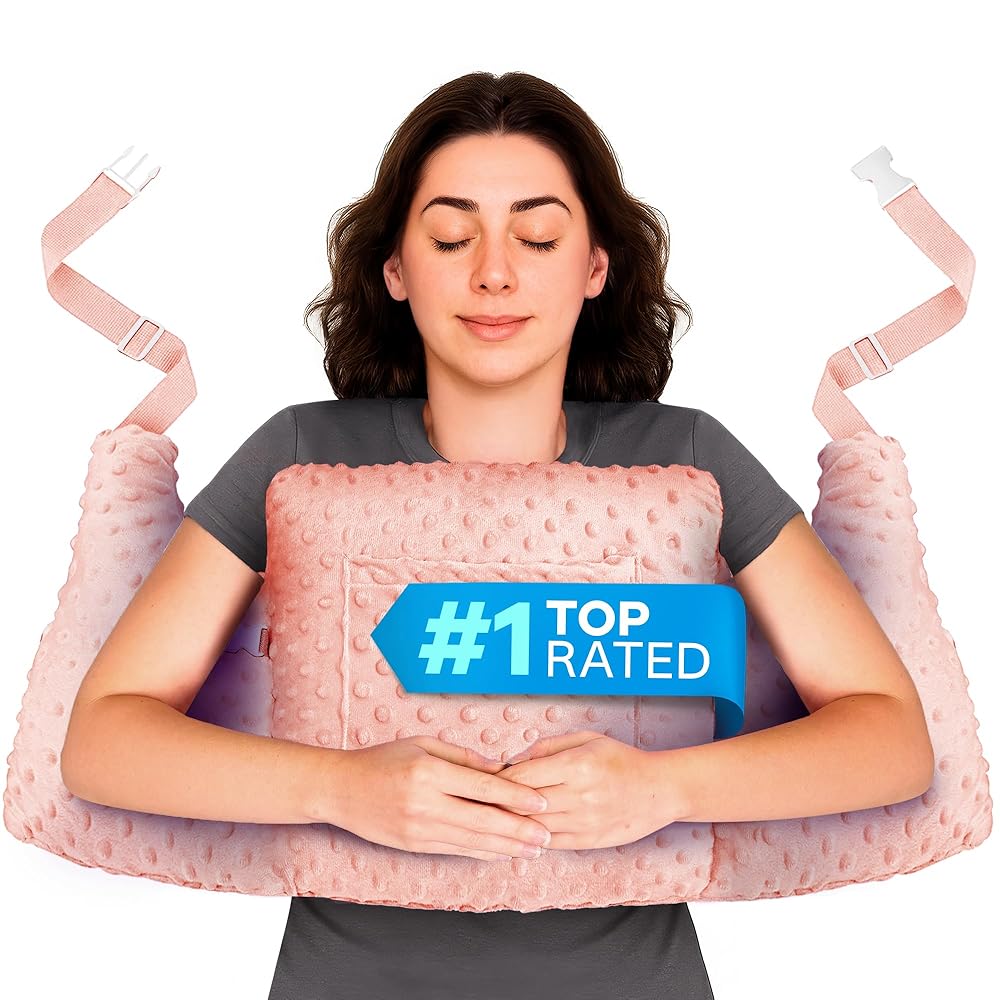 Zomaple Post Mastectomy Pillow Post Surgery - Post-Op Essentials, Breast Augmentation/Reduction & Mastectomy Recovery Supplies - Washable Cover for Comfort & Support