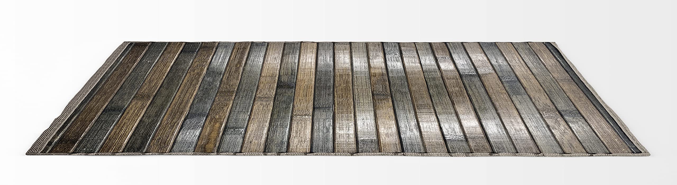 HOME ZEN HOUSEHOLD LINEN Bambus-Teppich, rutschfest, waschbar, 50 x 225 cm,  grau : Amazon.de: Kche, Haushalt & Wohnen